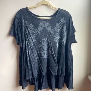 Free People charcoal swing top